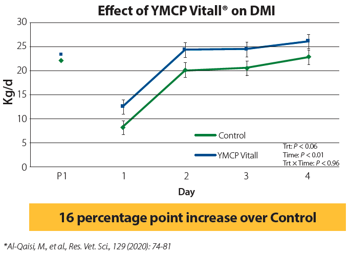 Effect of YMCP Vitall on DMI graph