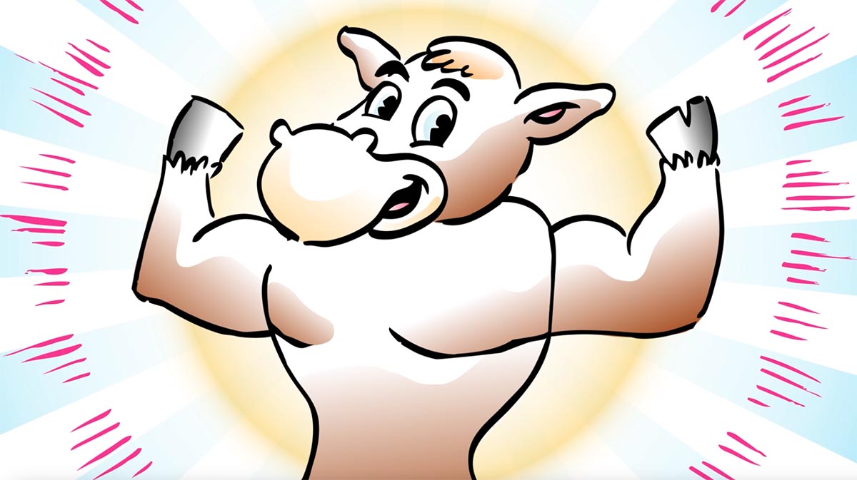 Super Calf Cartoon Image